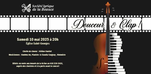 Concert "Douceur & clap!" de la Société lyrique de la Beauce
