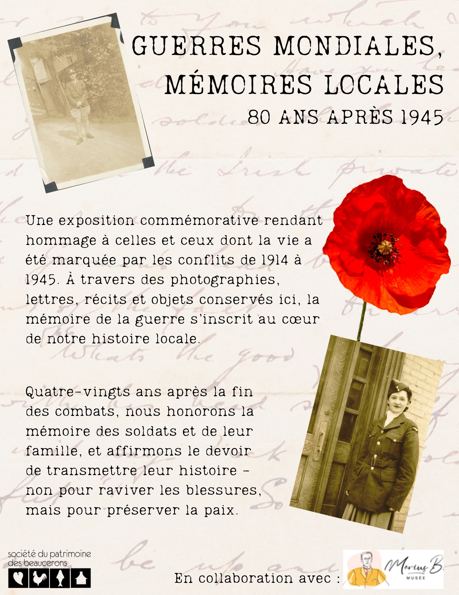 Affiche expo guerre
