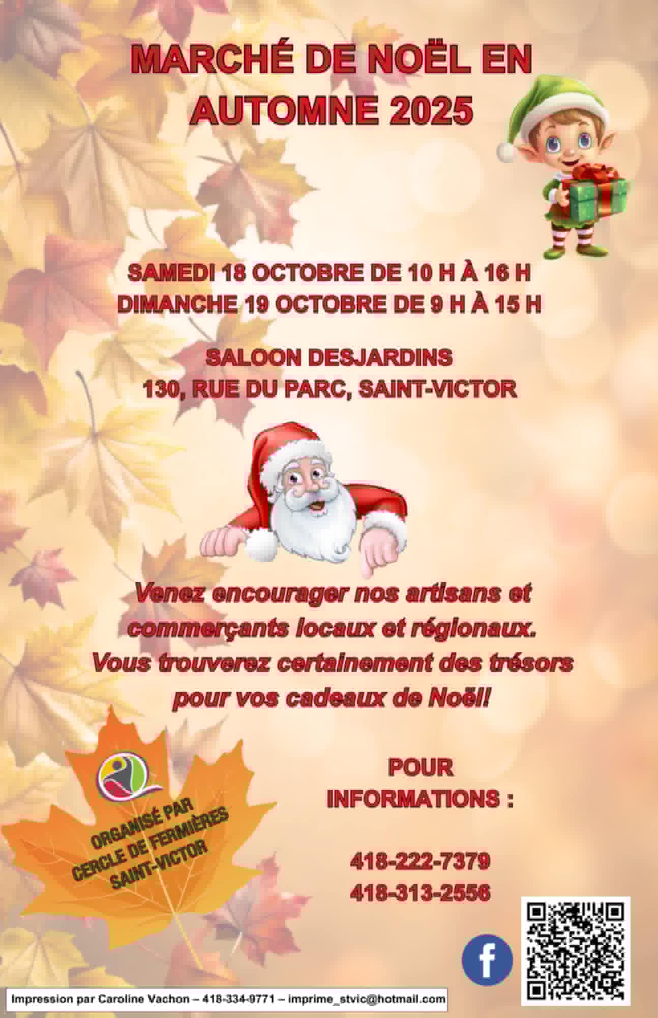 MARCHÉ DE NOËL EN AUTOMNE 2025 SAINT-VICTOR
