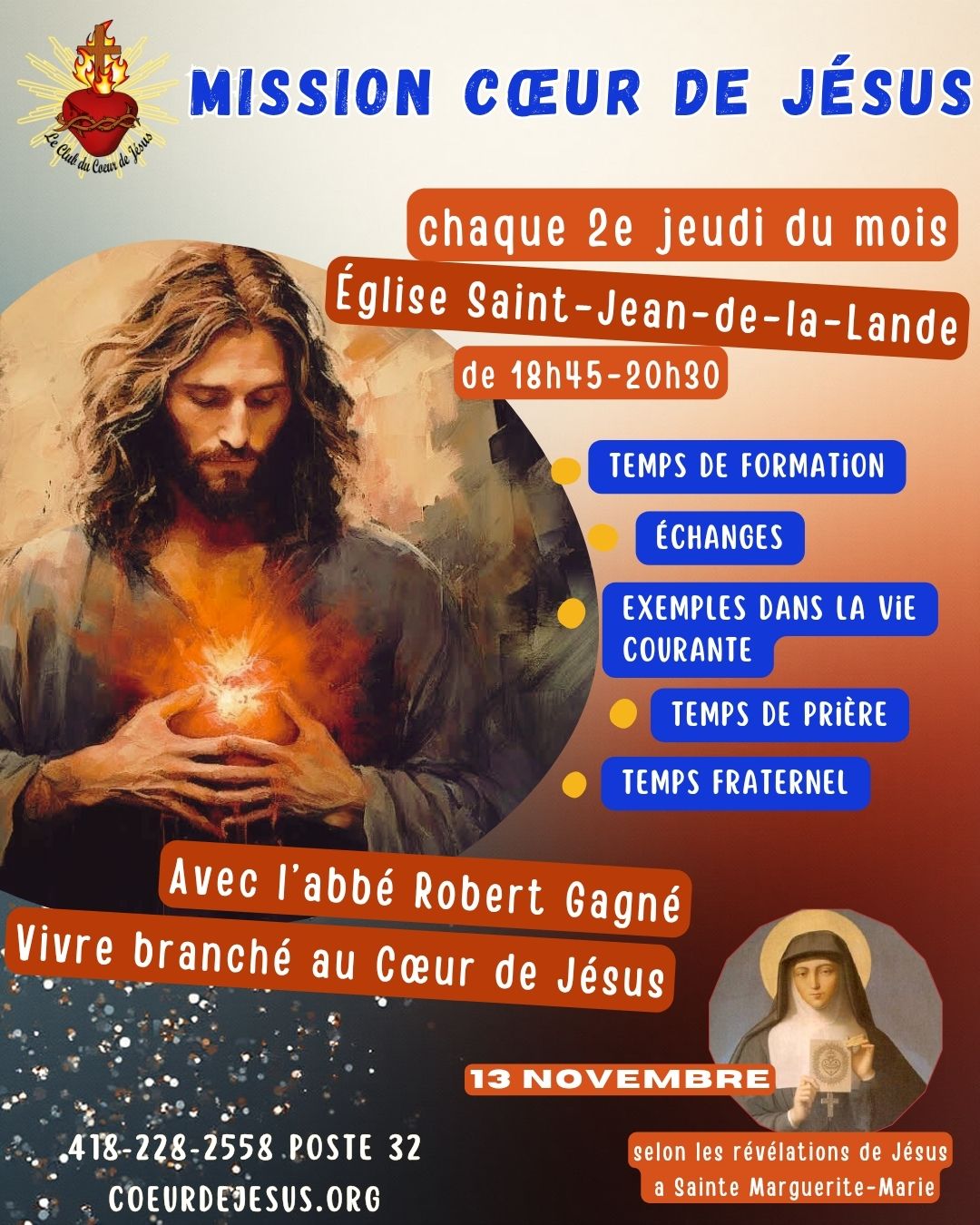 VIVRE BRANCHÉ AU COEUR DE JÉSUS