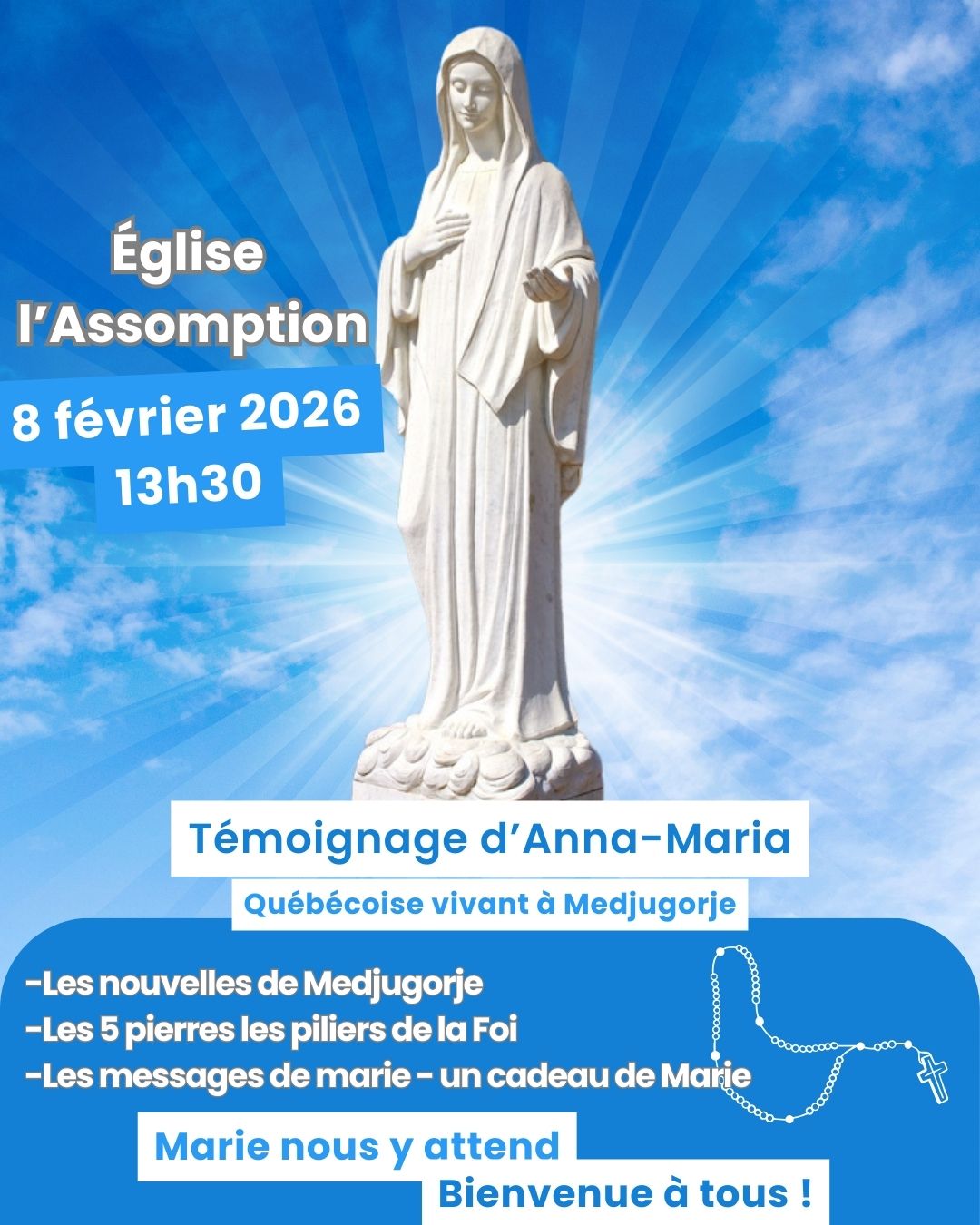 Témoignage d’Anna-Maria 8 fév. église l'assomption