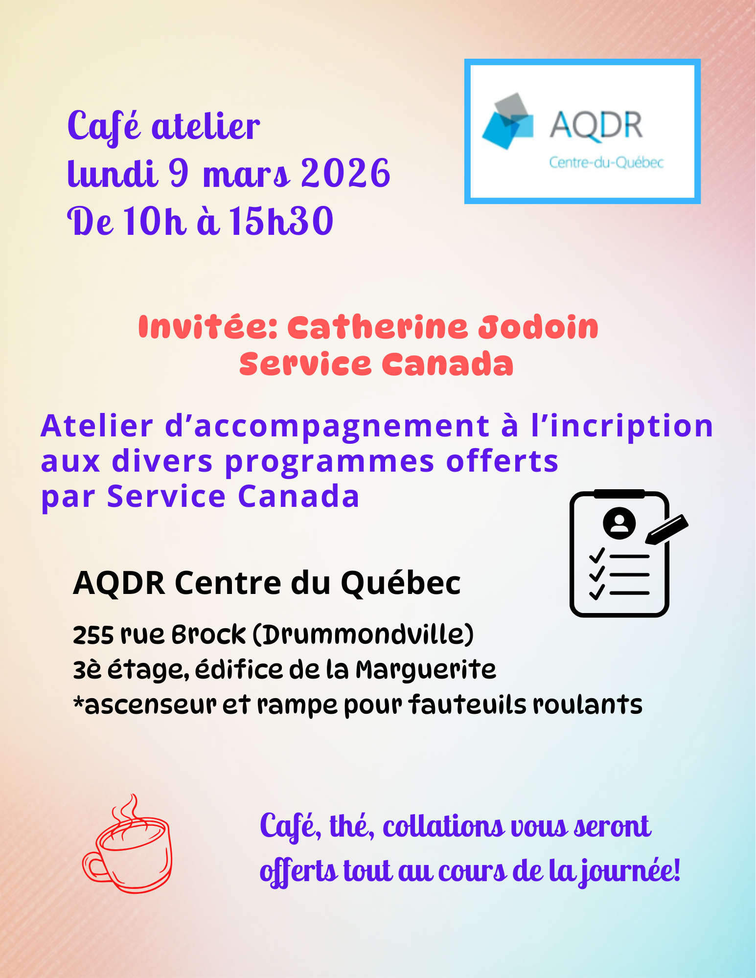 Accompagnement à l'inscription 