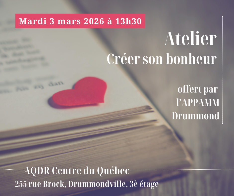 Atelier gratuit à l'AQDR