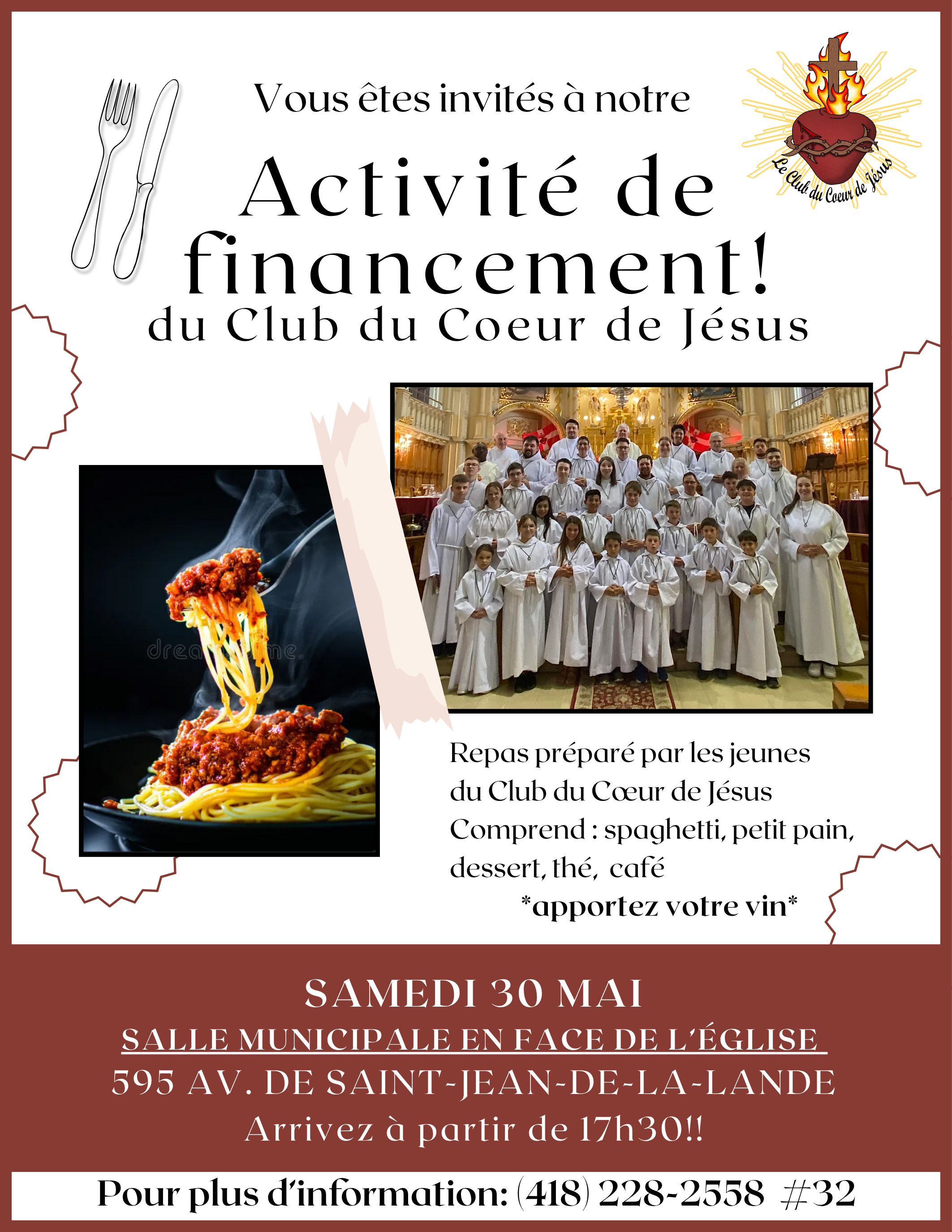 Souper spaghetti 30 mai