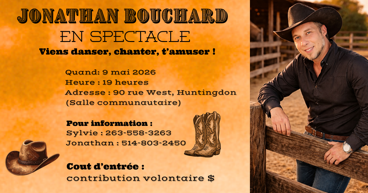 Spectacle Jonathan Bouchard