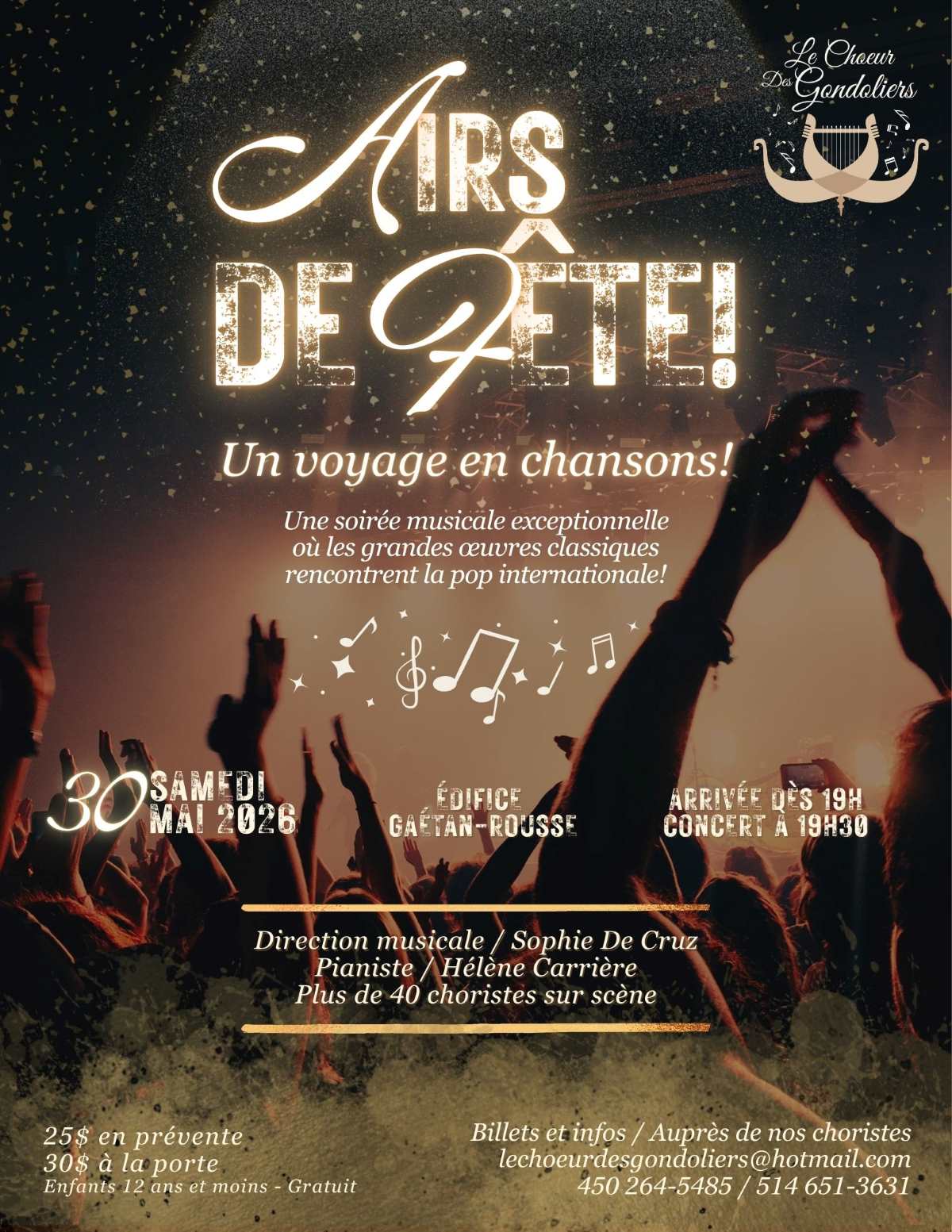 Concert Choeur des Gondoliers - Airs de Fête!